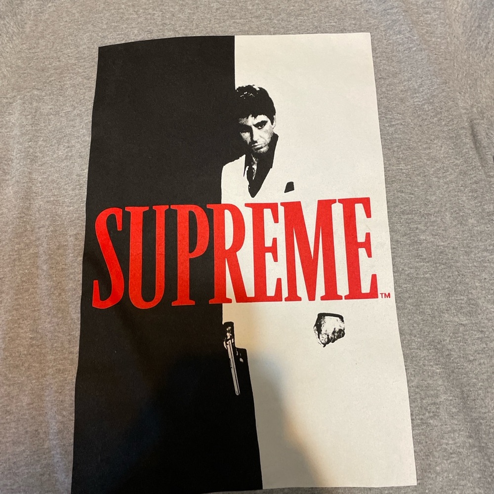 Supreme Gray Graphic T-Shirt